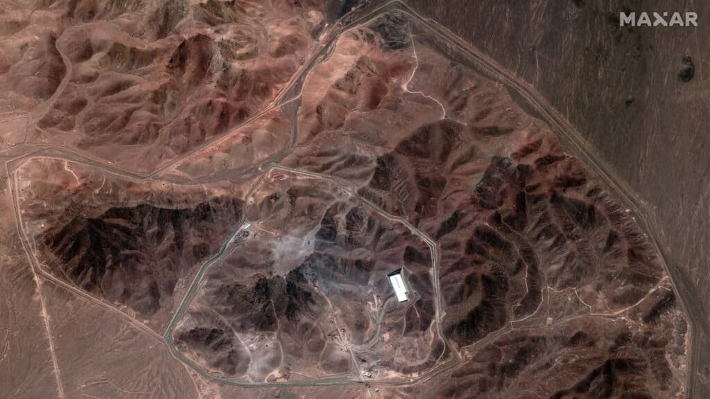 “Satellite image of the Fordow uranium enrichment plant in Iran